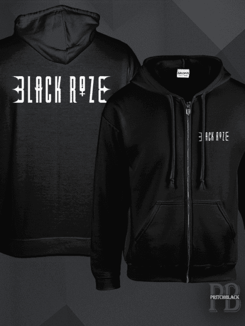 Black Roze - Logo Zipped Hoodie